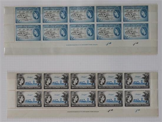 A mainly mint collection of Solomon Island stamps